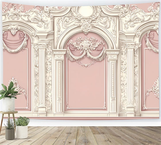 Vintage Wall Backdrop Soft Floral geprägte Wand Hintergrund CSH2-260