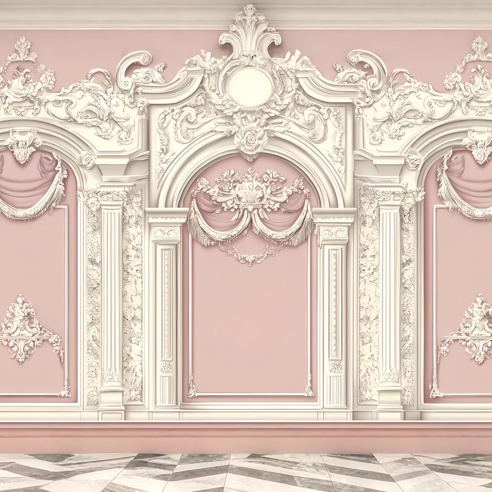 Vintage Wall Backdrop Soft Floral geprägte Wand Hintergrund CSH2-260