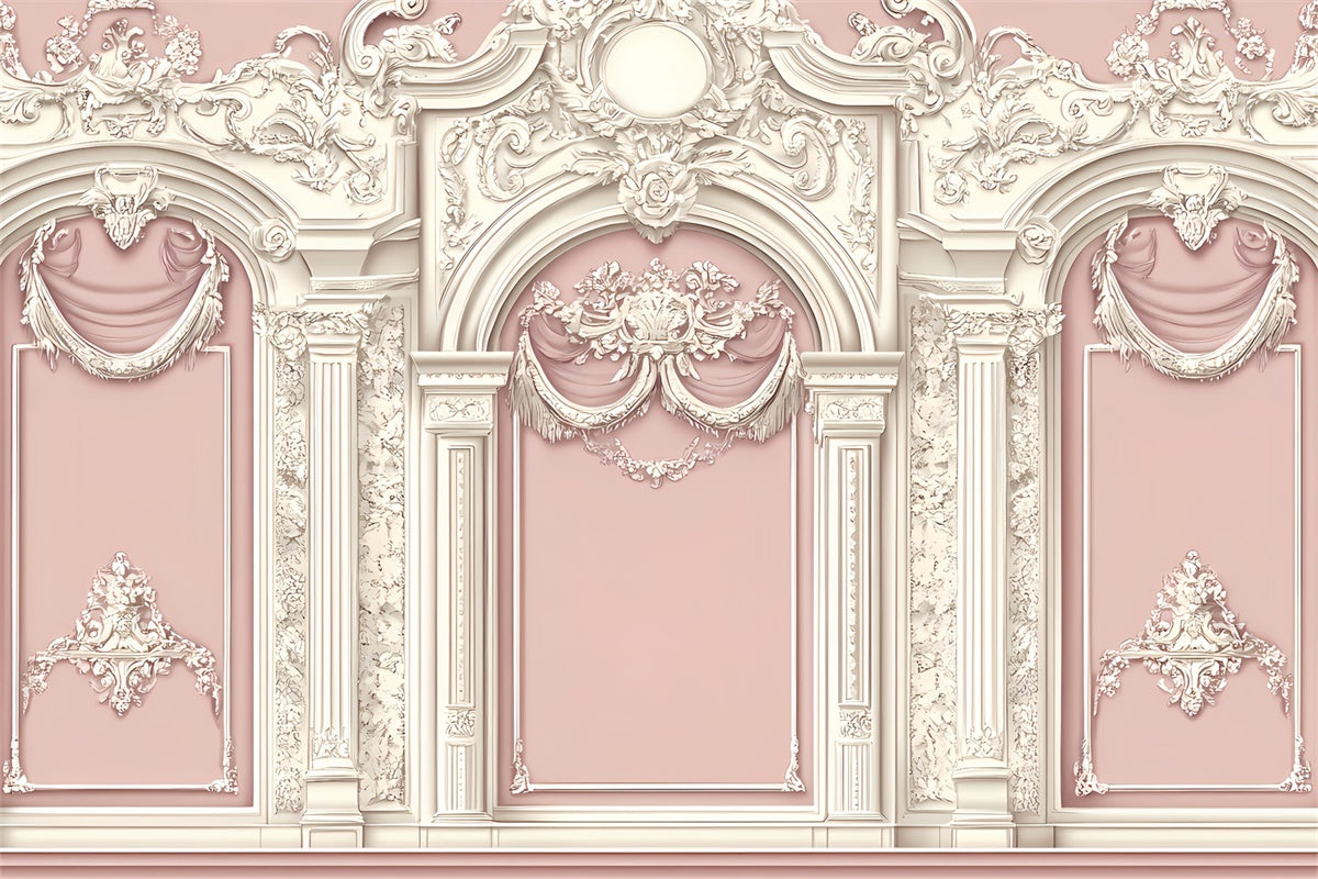 Vintage Wall Backdrop Soft Floral geprägte Wand Hintergrund CSH2-260