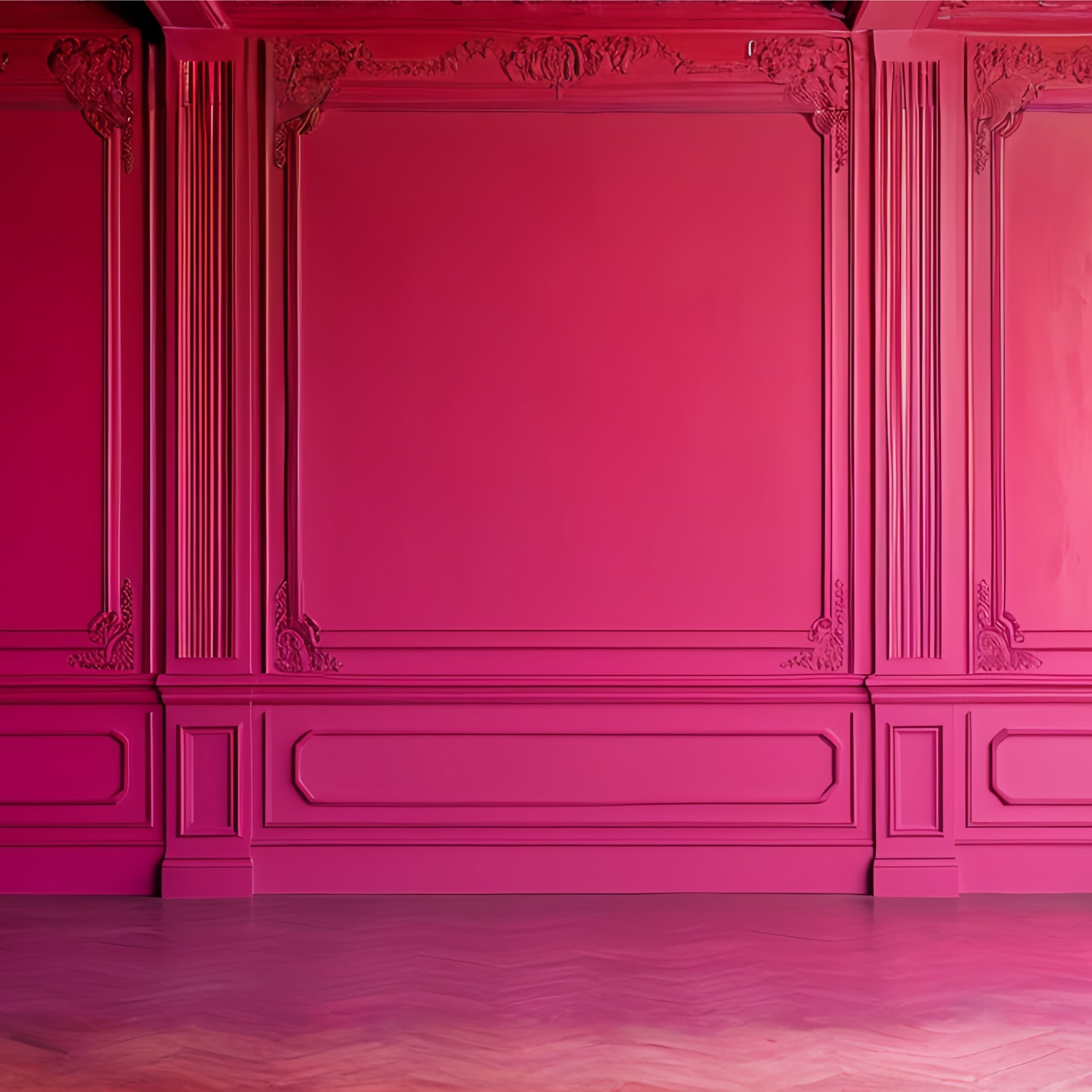 Vintage Wandhintergrund Romantische Deep Pink Wandhintergrund CSH2-262