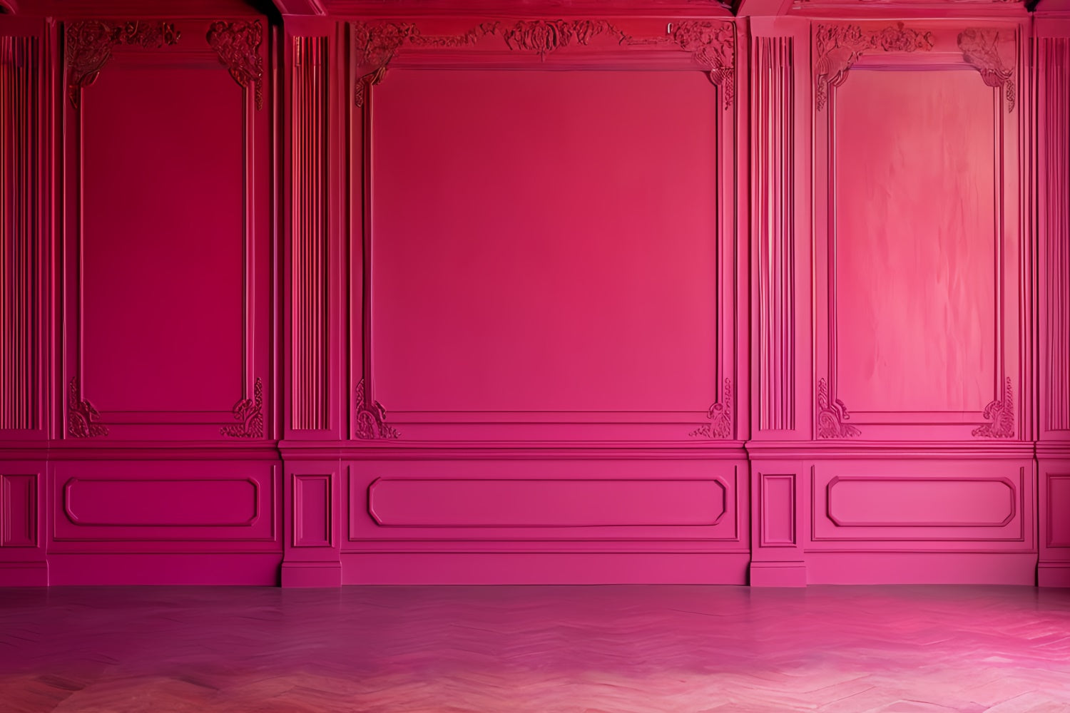 Vintage Wandhintergrund Romantische Deep Pink Wandhintergrund CSH2-262