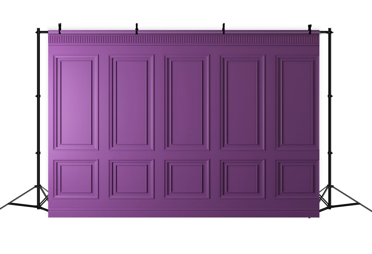 Vintage Wall Backdrop Regal lila getäfelten Wand Backdrop CSH2-264