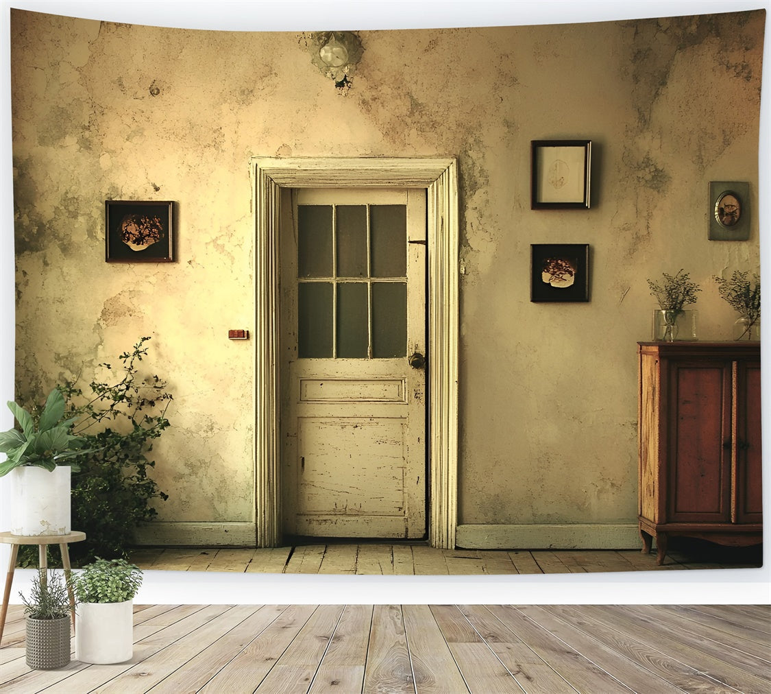 Vintage Wandhintergrund Gealterte Wand Vintage Türhintergrund CSH2-268