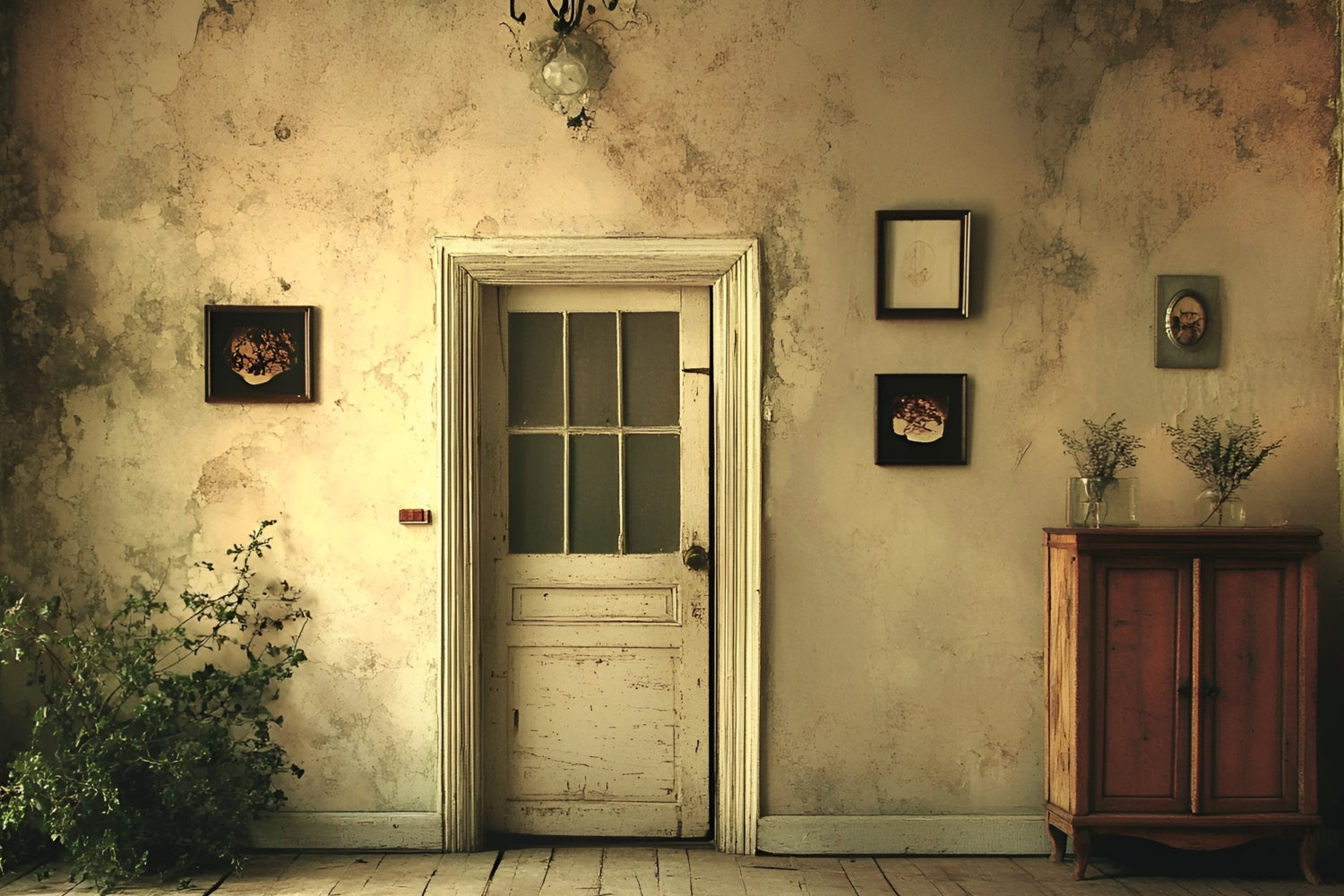 Vintage Wandhintergrund Gealterte Wand Vintage Türhintergrund CSH2-268