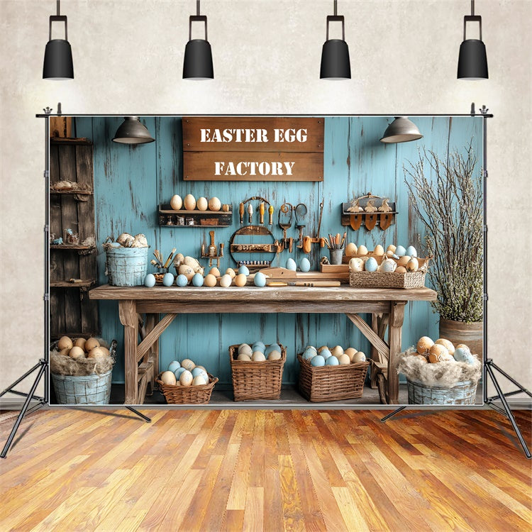 Ostern Fotokulisse Kreative Ostereierfabrik Kulisse CSH2-55