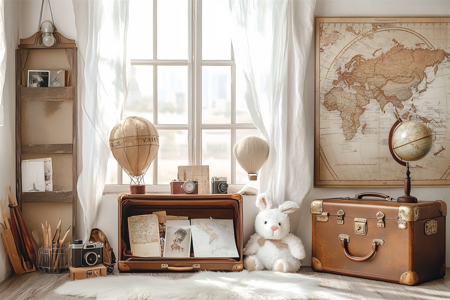 Back To School Fotohintergrund Explorer Arbeitszimmer Hintergrund CSH3-11