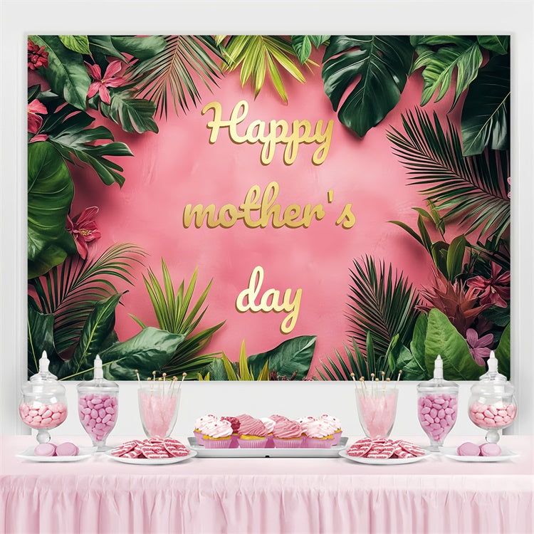 Muttertags-Hintergrundbild mit tropischen Blumen und Rosen CSH3-114