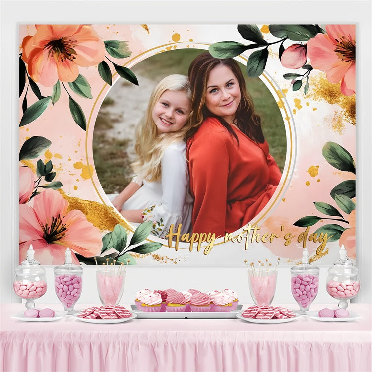 Muttertags-Hintergrundbild Personalisierbar Zarte Blüten-Eleganz CSH3-130