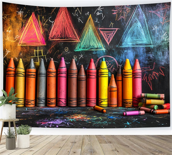 Back To School Backdrop Kreative Kinder Kunst Klassenzimmer Backdrop CSH3-14