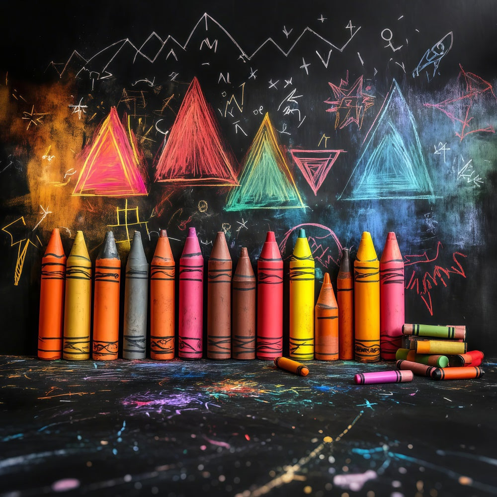 Back To School Backdrop Kreative Kinder Kunst Klassenzimmer Backdrop CSH3-14