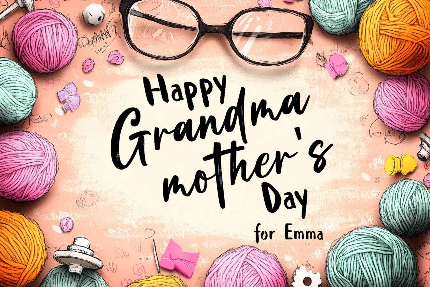 Backdrop Muttertag Fäden Liebe Individuelles Backdrop CSH3-153