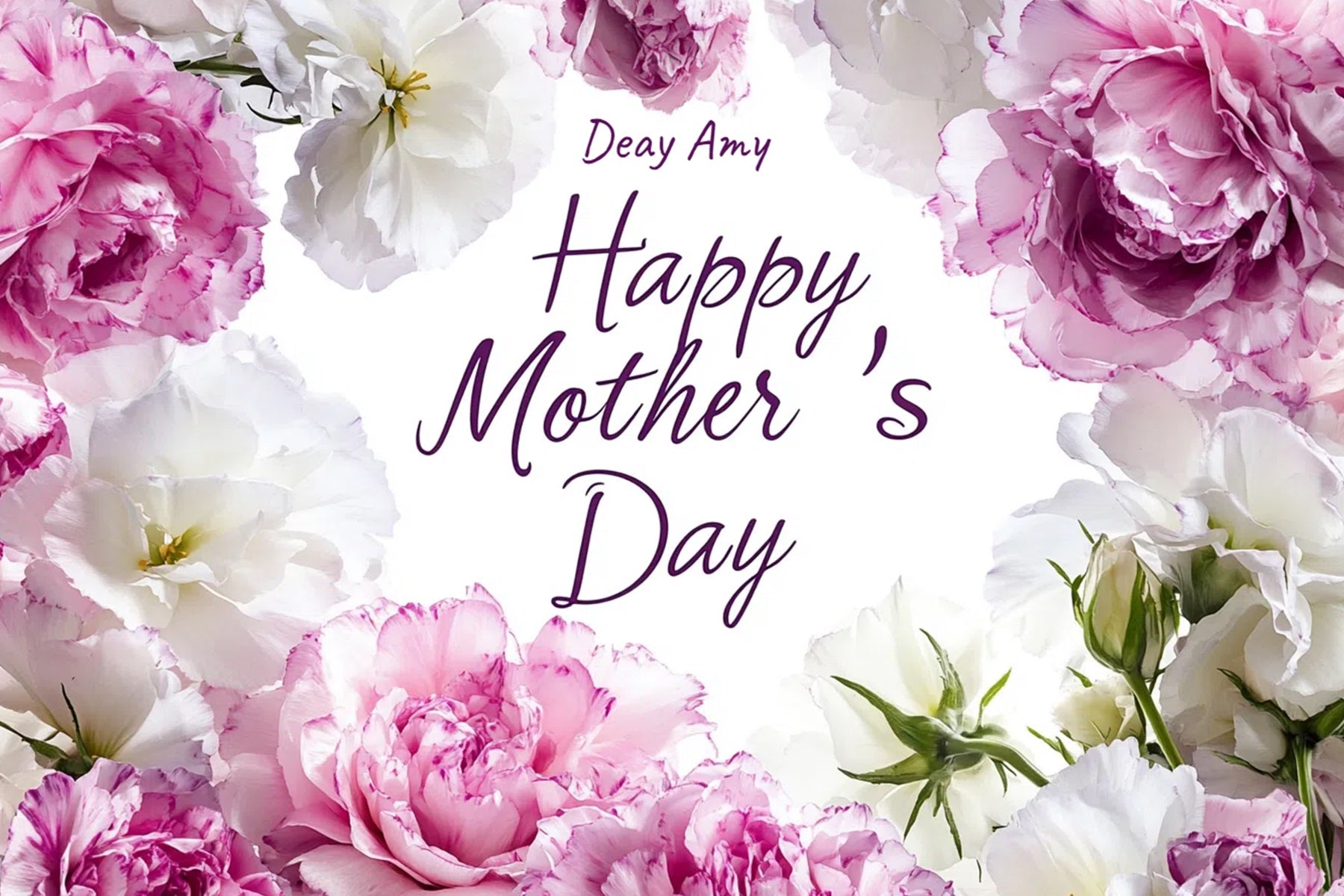 Muttertag Fotohintergrund Floral Pfingstrose Personalisierter Hintergrund CSH3-171