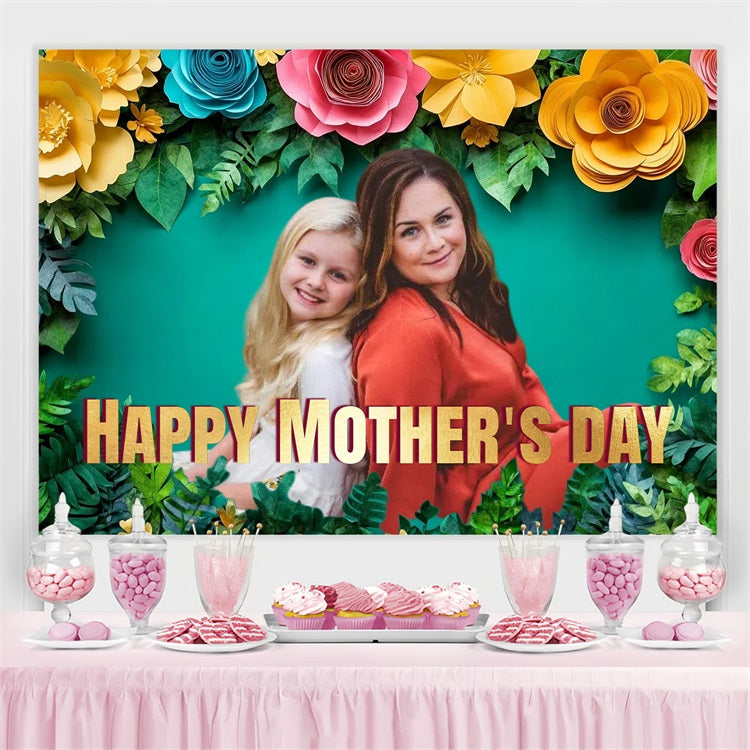 Happy Mother's Day Backdrop Tropical Paradise Individuelles Backdrop CSH3-207
