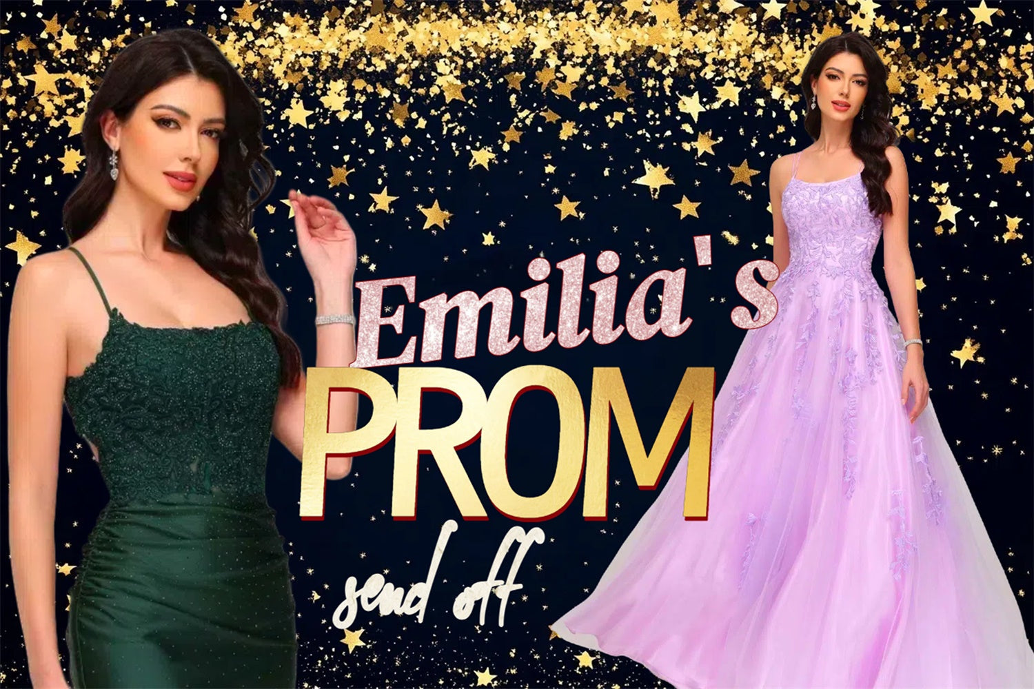 Prom Fotohintergrund Elegant Pailletten Prom Graduation Party benutzerdefinierte Hintergrund CSH3-266