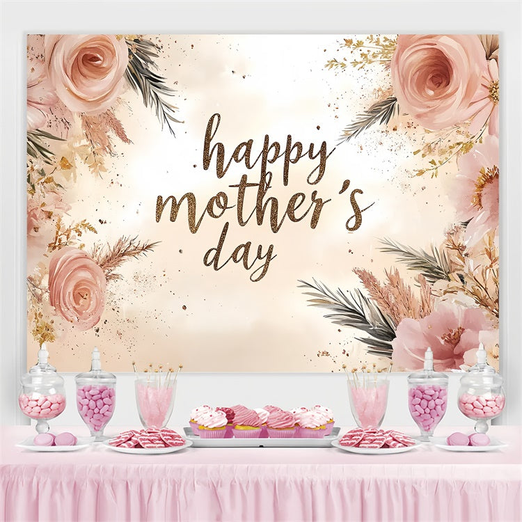 Muttertags-Hintergrundbild zum Anpassen in Vintage Pink CSH3-94