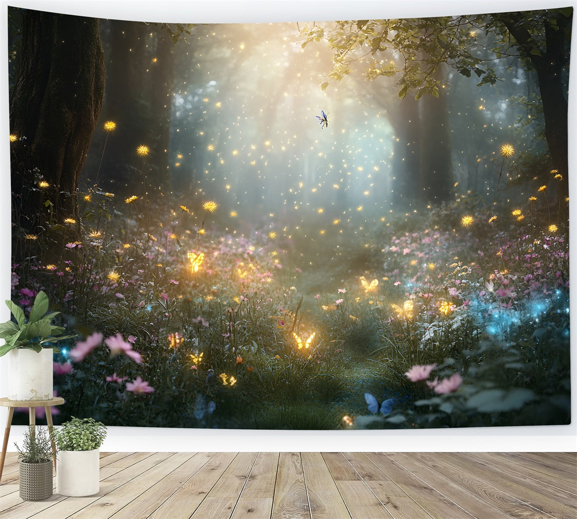 Fantasy Forest Backdrop Funkelndes Märchenland Woods Backdrop CSH4-111
