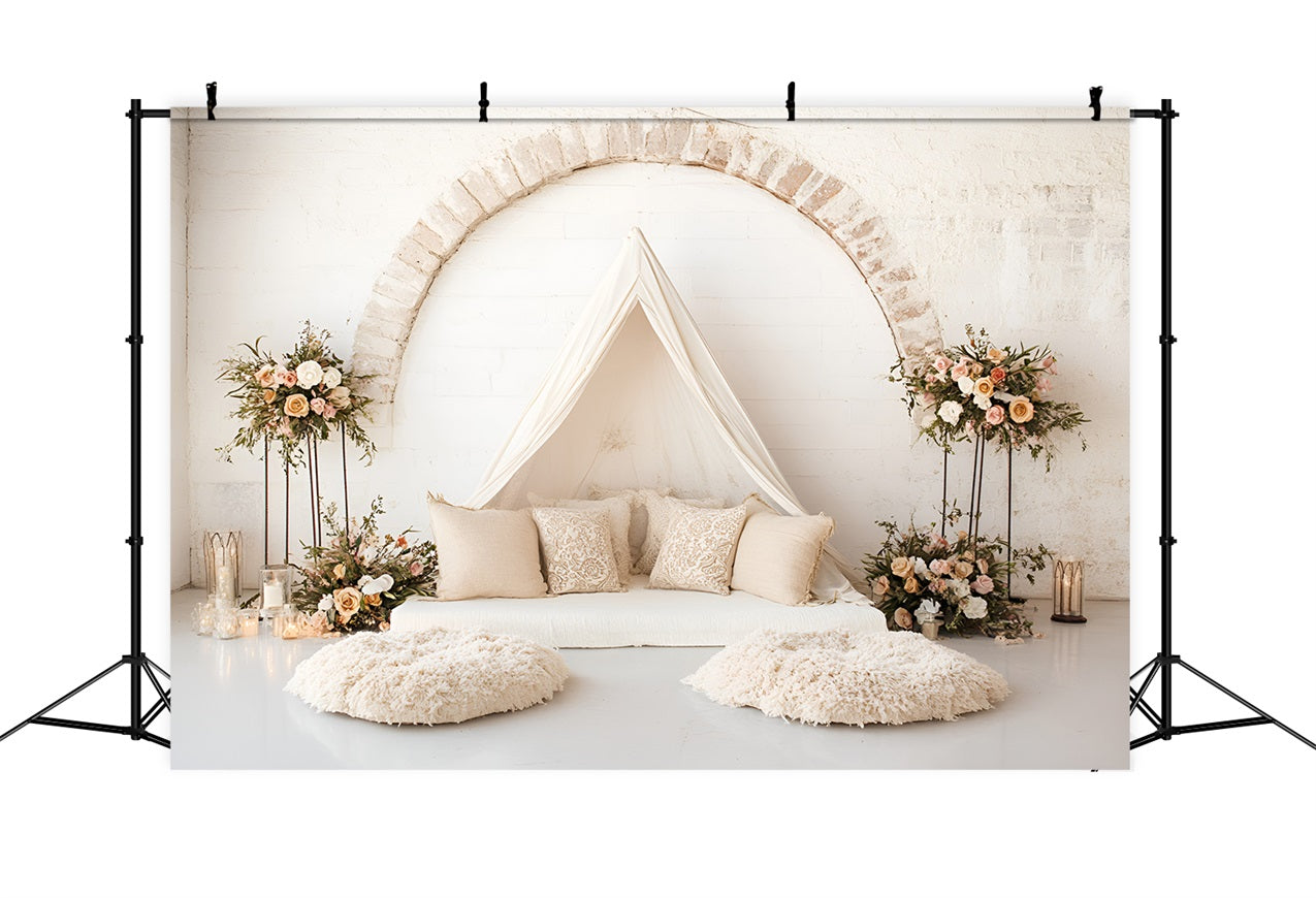Boho Bogen Backdrop Floral Zelt Bogen Backdrop CSH4-134