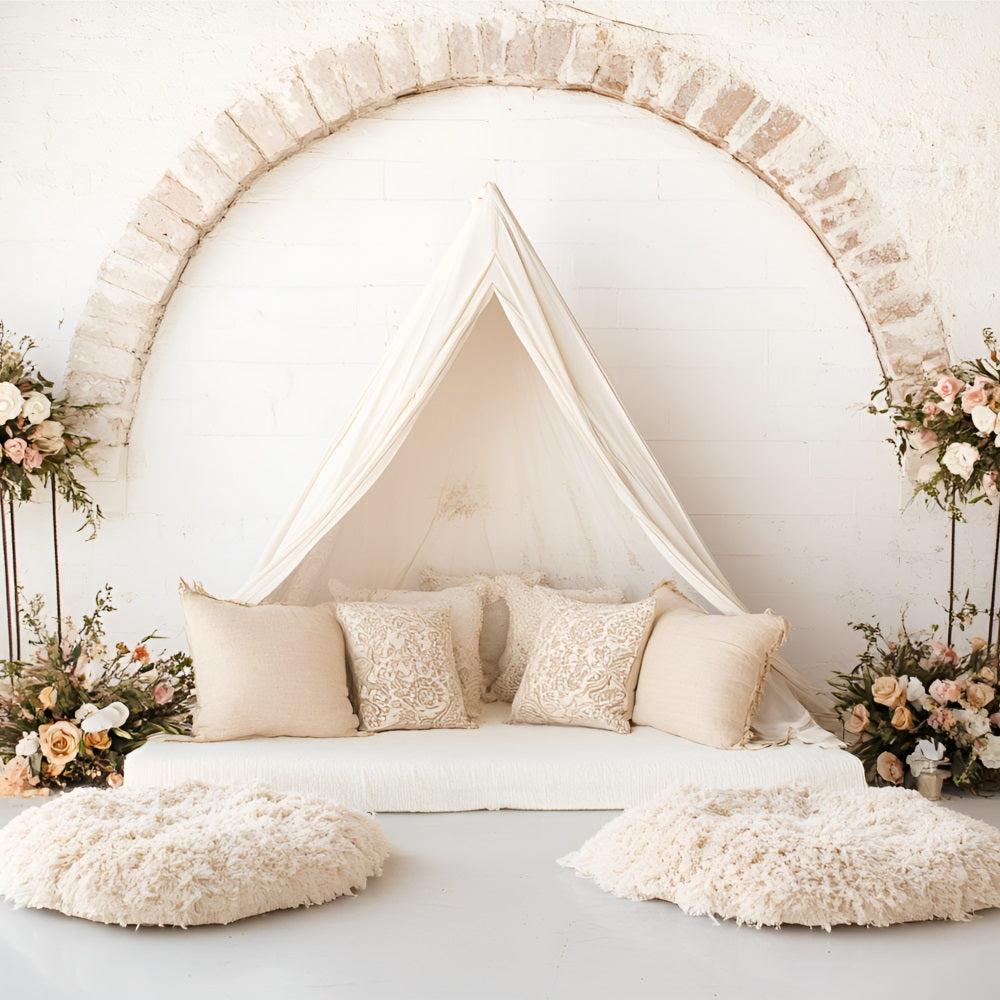 Boho Bogen Backdrop Floral Zelt Bogen Backdrop CSH4-134