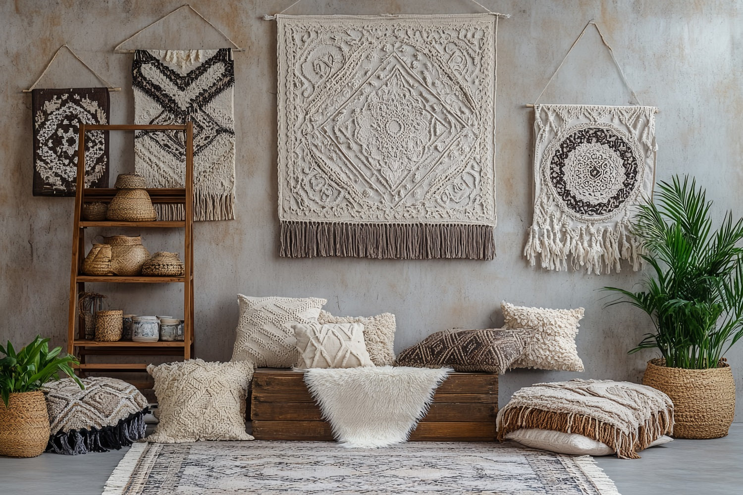 Boho Fotografie Hintergrund Woven Tapestry Wall Backdrop CSH4-153