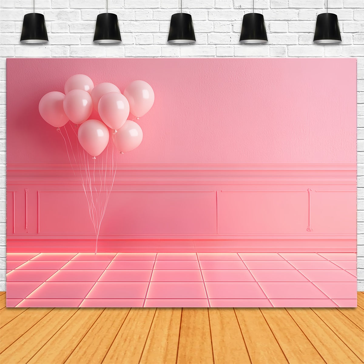Backdrop Porträtfotografie Blush Pink Ballon Backdrop CSH4-177