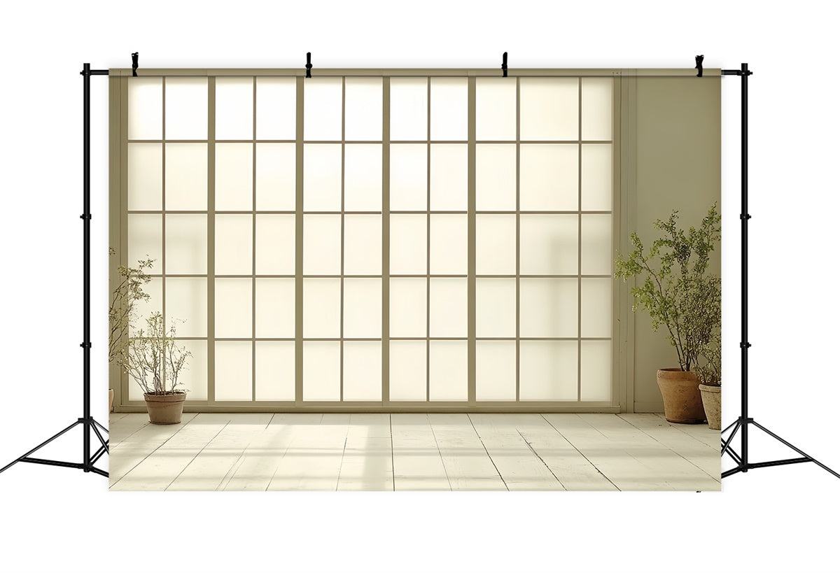 Hintergrund für Porträts Minimal Japanese Grid Wall Backdrop CSH4-181