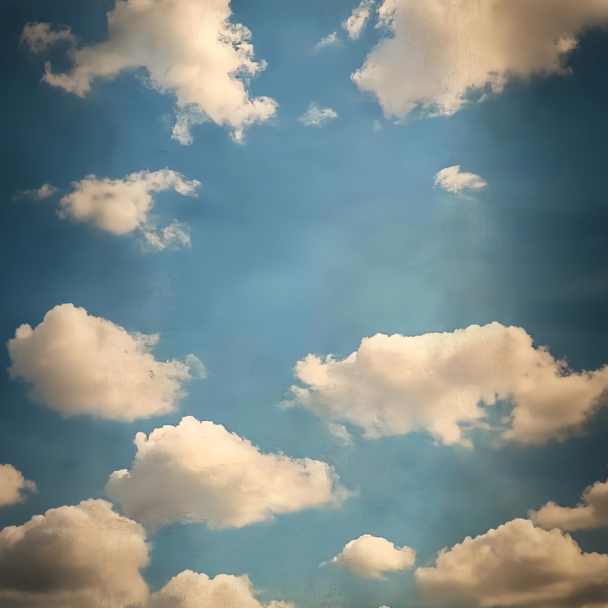 Porträtstudio-Hintergrundkulissen Ruhiger blauer Himmel Wolkenhintergrund CSH4-182