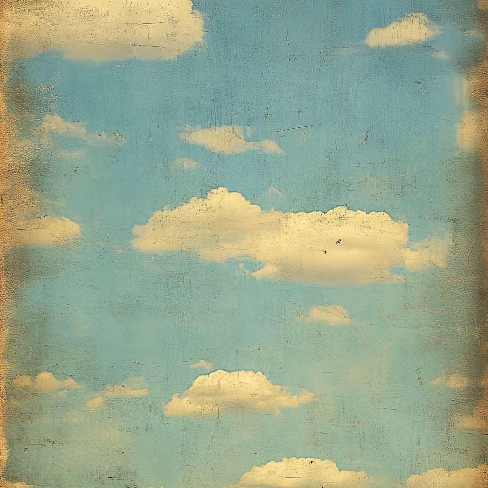 Schulfotokulissen Antiker Himmel Wolke Porträtkulisse CSH4-183