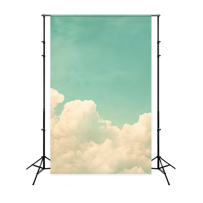 Schulfoto-Hintergrundkulissen Wolkenlandschaft im Vintage-Stil Hintergrund CSH4-189