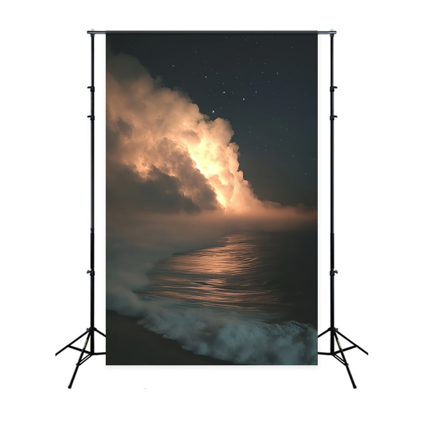Porträtfotografie Backdrops Verträumter Nachthimmel Meer Backdrop CSH4-191