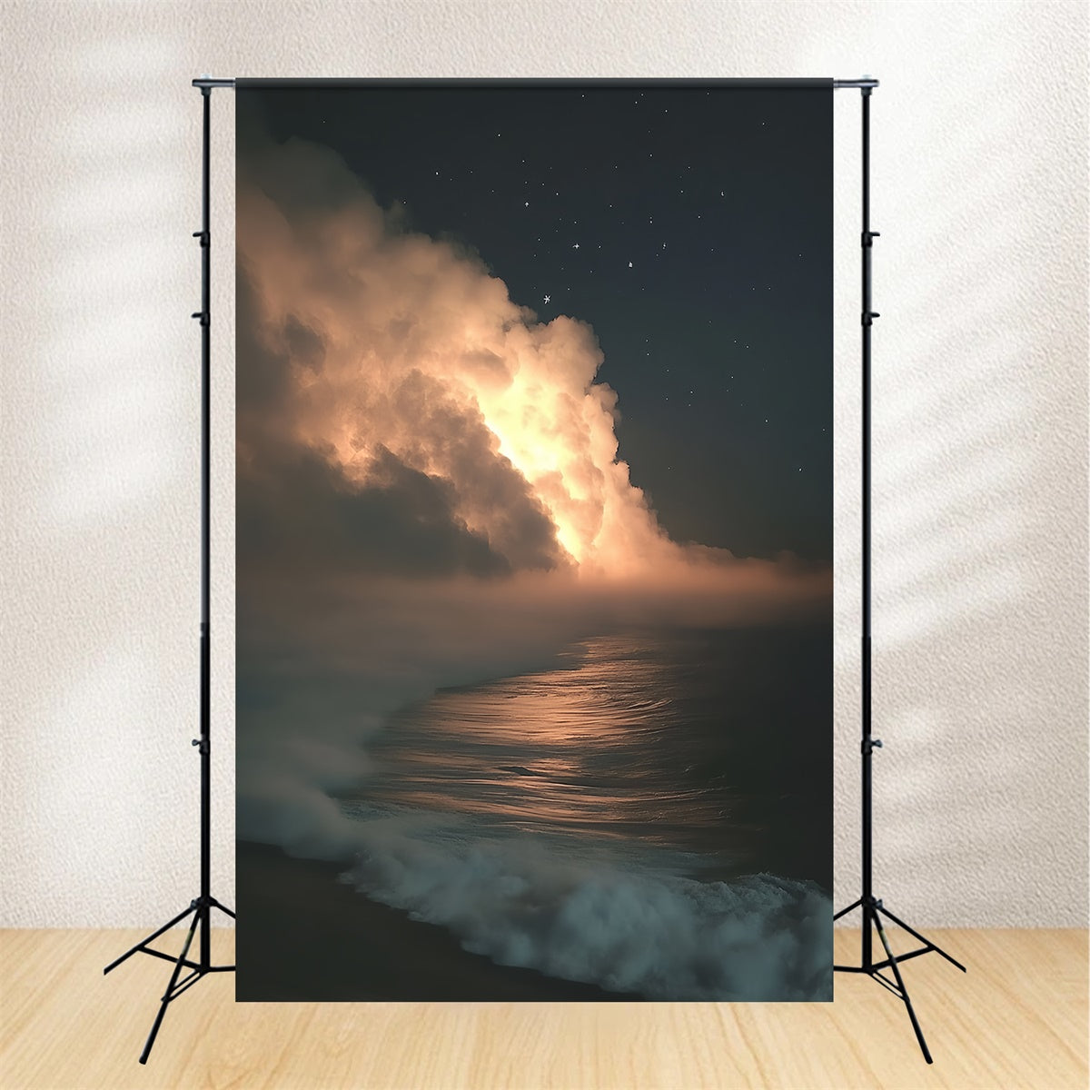 Porträtfotografie Backdrops Verträumter Nachthimmel Meer Backdrop CSH4-191