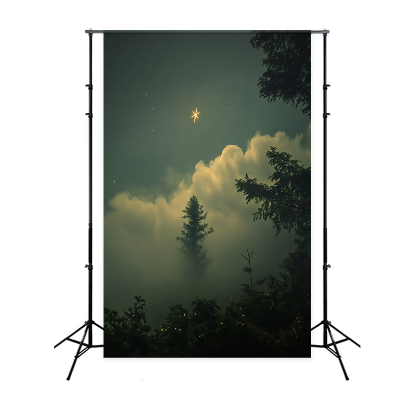 Porträtstudio-Hintergrundkulissen Verträumter Sternenschein Wald-Hintergrund CSH4-193