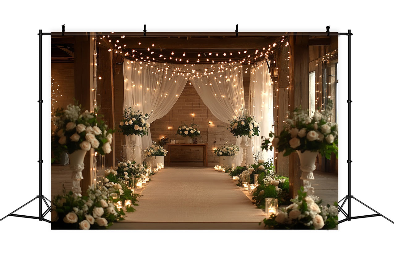 Boho Hochzeit Backdrop Bauernhof Scheune Blumen Backdrop CSH4-214