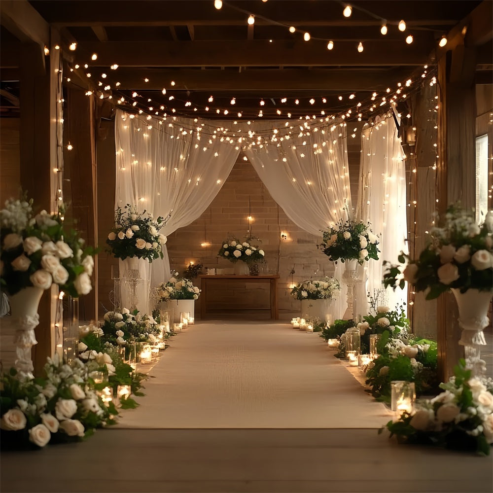 Boho Hochzeit Backdrop Bauernhof Scheune Blumen Backdrop CSH4-214