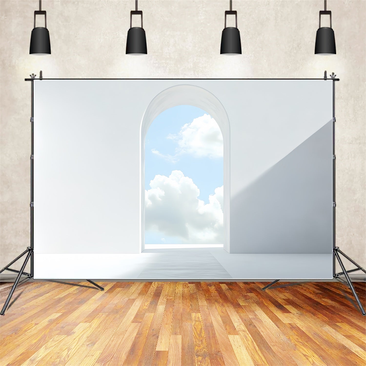 Himmel Backdrop Wolken Minimalistische Bogen Bogen Wolke Himmel Backdrop CSH4-255