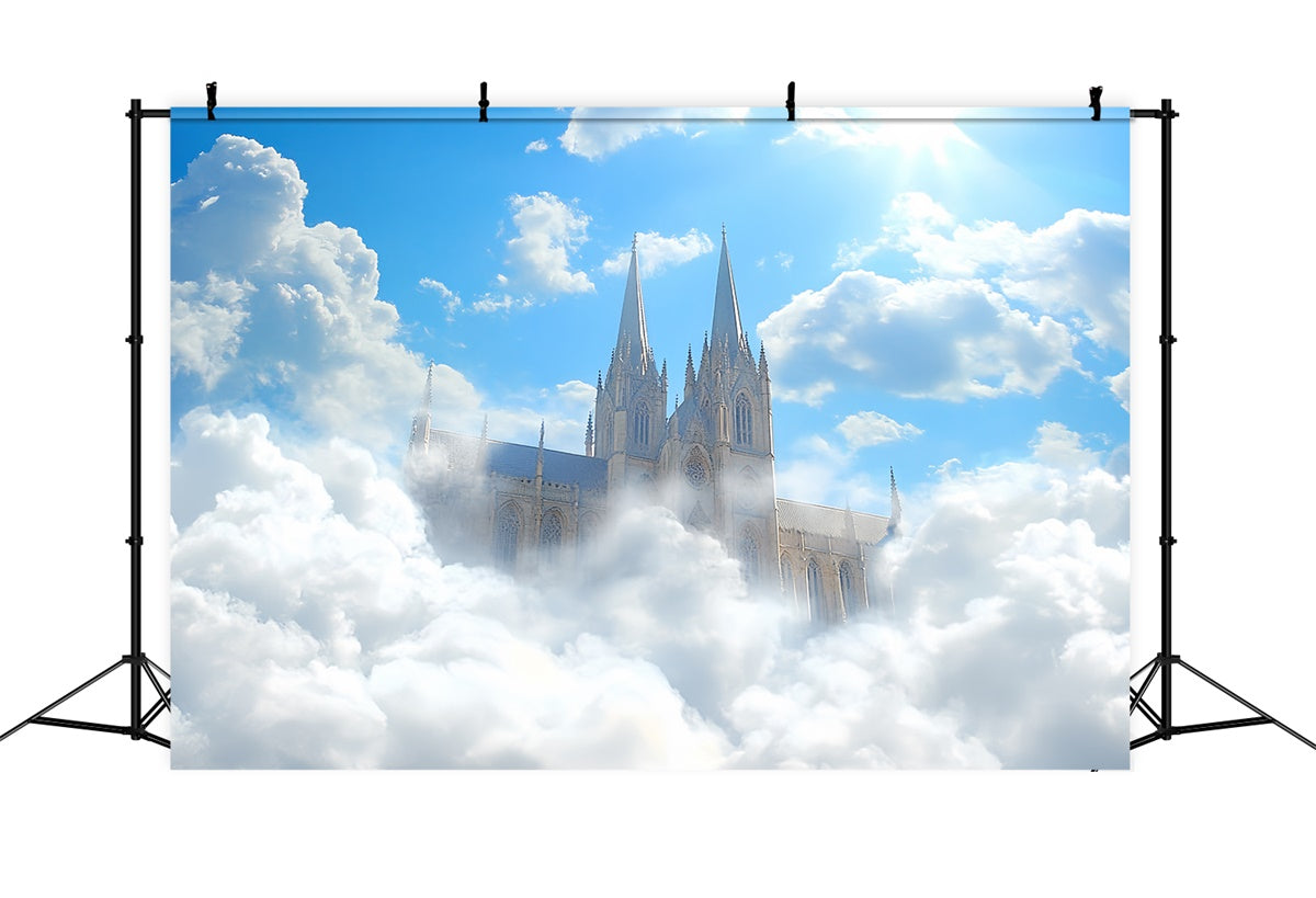 Himmel und Wolken Backdrop Verträumter Himmel Heiliges Schloss Backdrop CSH4-260