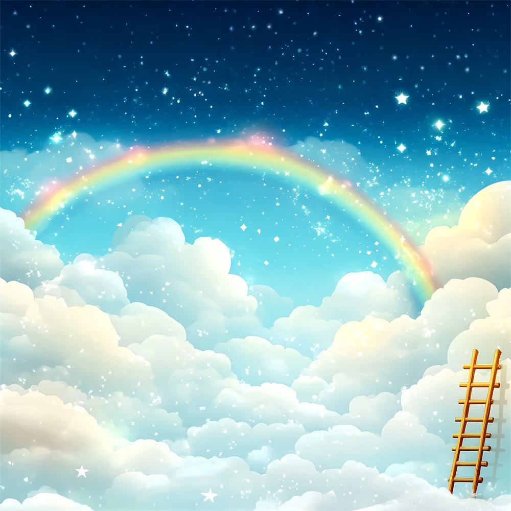 Regenbogen und Wolken Backdrop Regenbogen Himmel Fantasy Backdrop CSH4-264