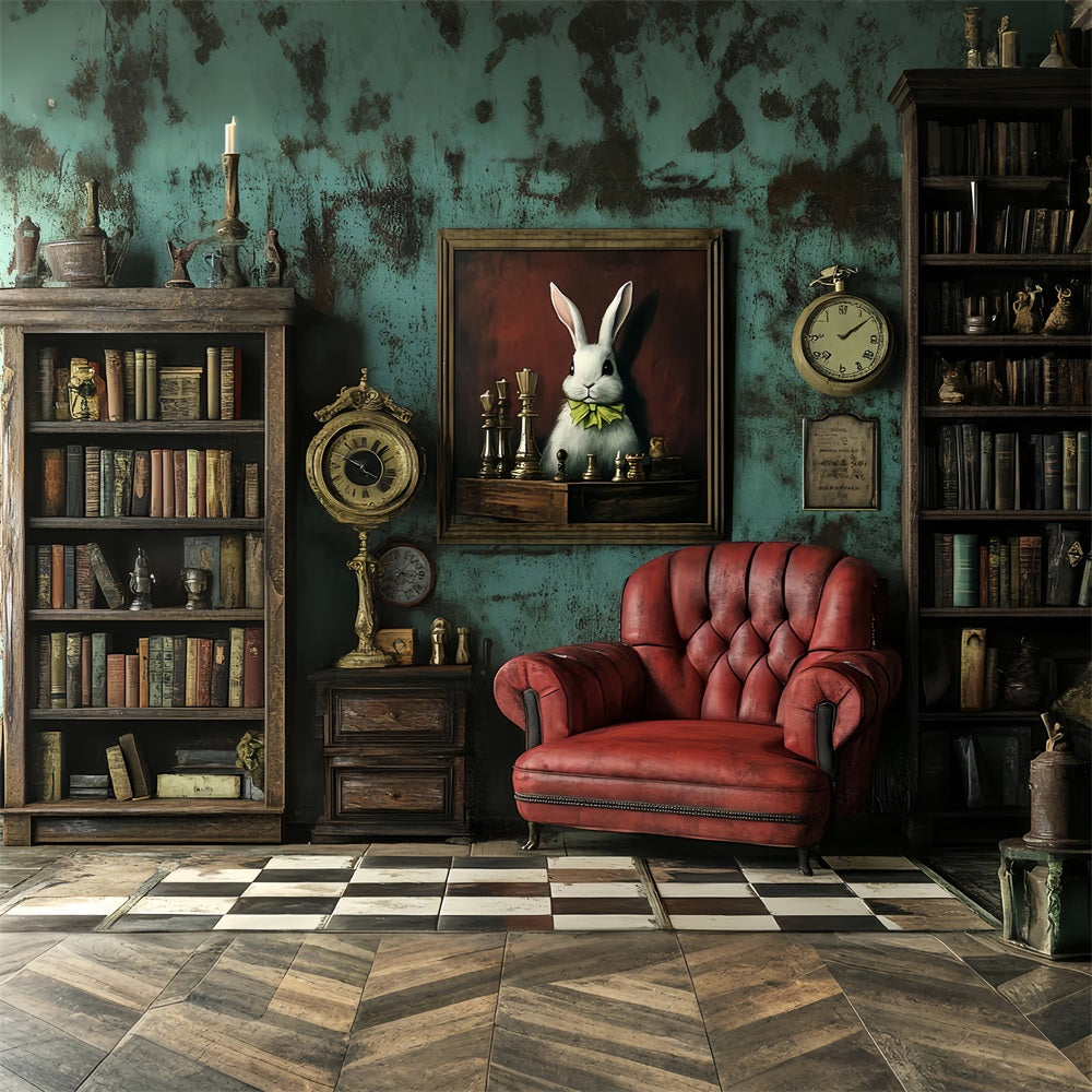 Antike Backdrop Einrichtungsgegenstände Bücherregal Vintage Fotohintergrundbilder CSH4-300