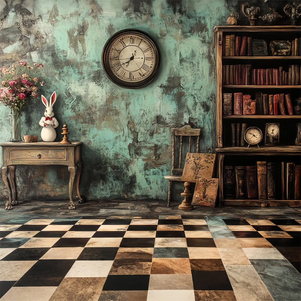 Antike Fotokulisse Alice im Wunderland Vintage-Hintergrund CSH4-301