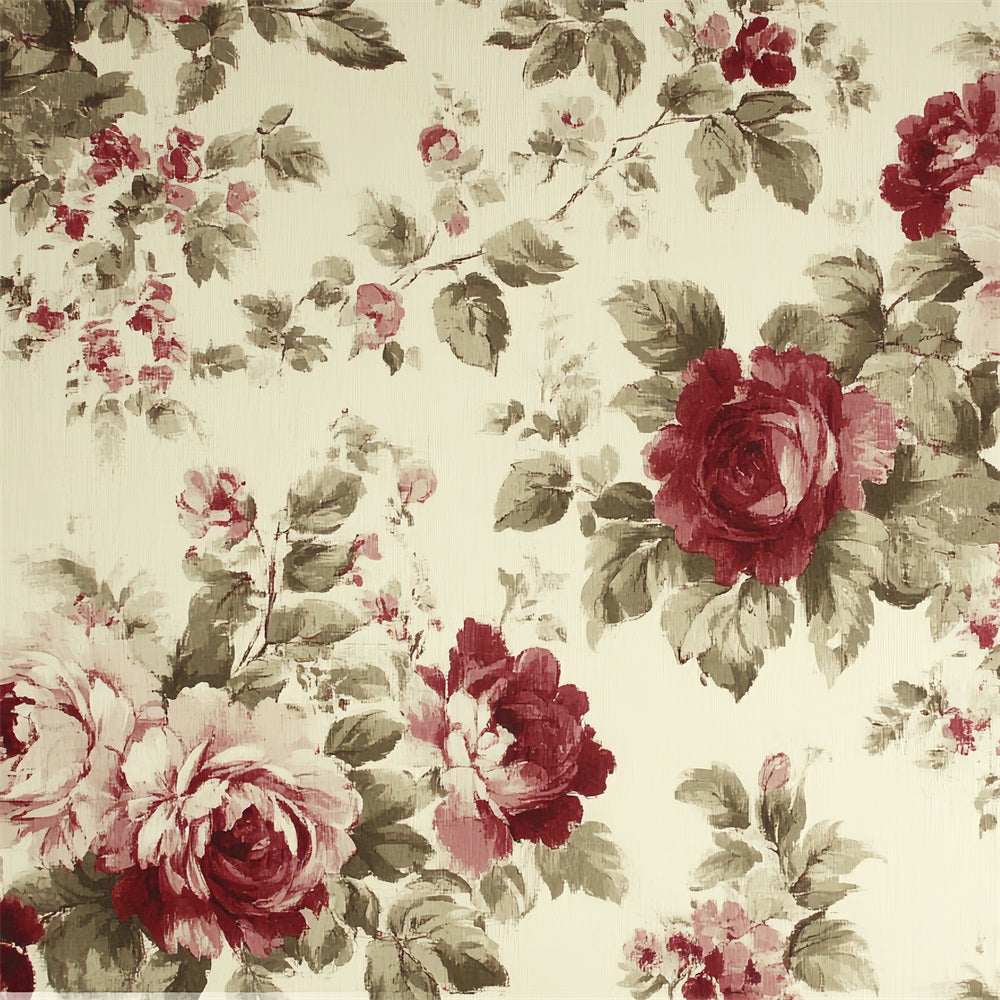 Vintage-Fotohintergrund Rote Rosen Blumenhintergrund CSH4-304