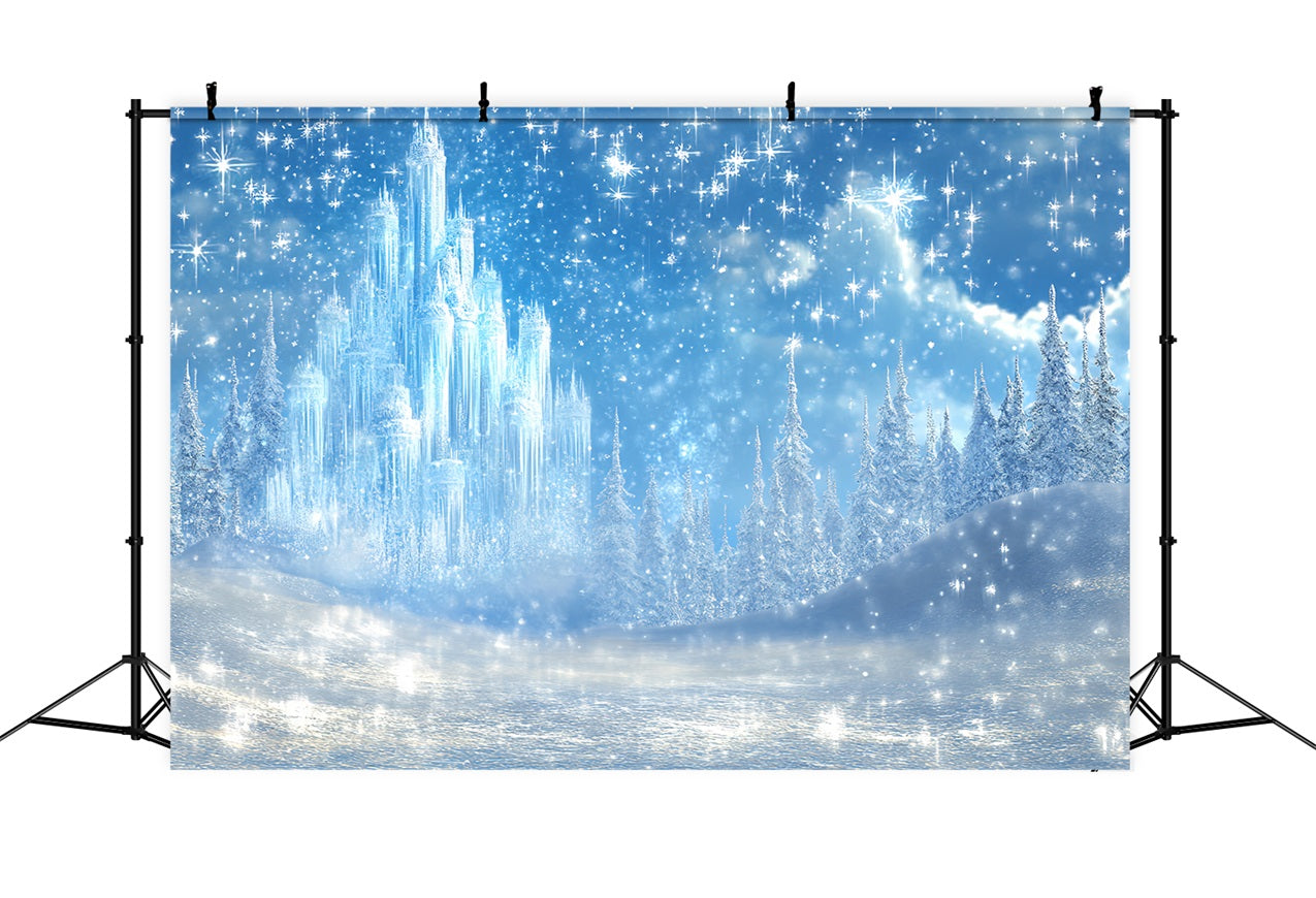 Eisschloss Backdrop Märchenhafter Schnee Backdrop CSH4-325
