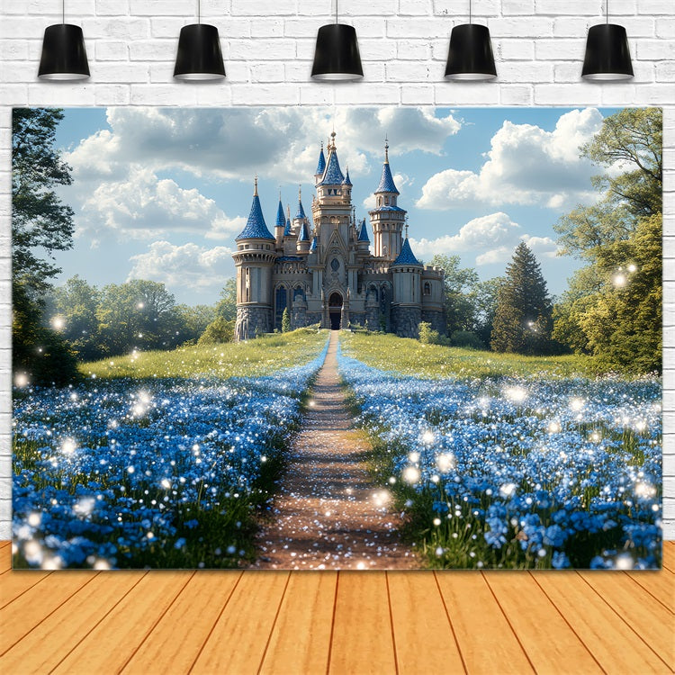 Schloss Fotografie Backdrop Blumenweg Backdrop CSH4-333