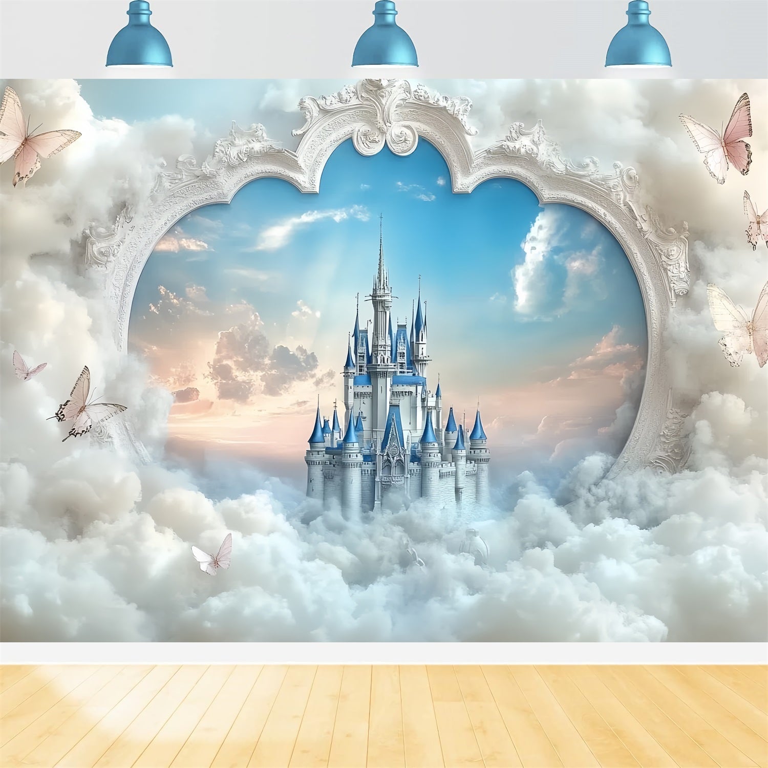 Burg Backdrops Himmlisch gesehen Herztor Backdrop CSH4-336