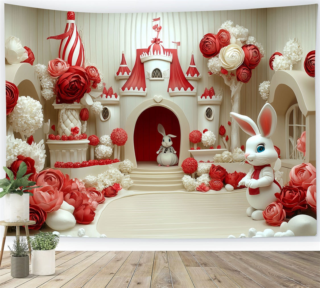 Schloss Interieur Backdrop Floral Bunny Paradise Backdrop CSH4-339