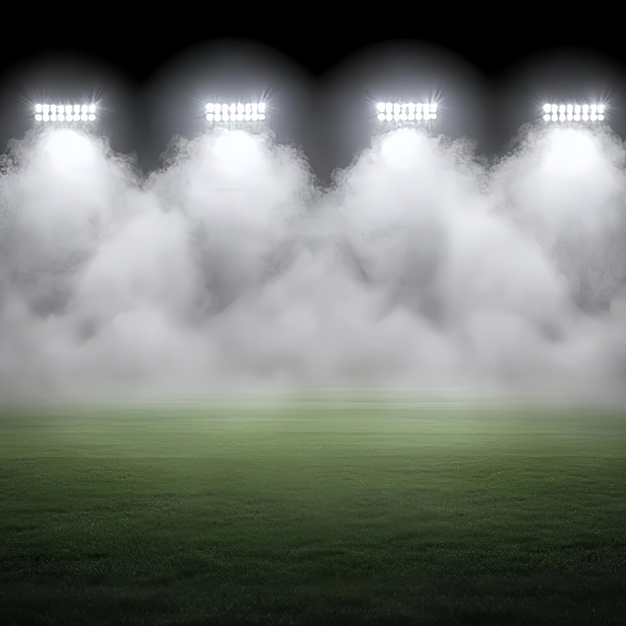Fußballfeld-Hintergrund Foggy Stadium Green Field Backdrop CSH4-363
