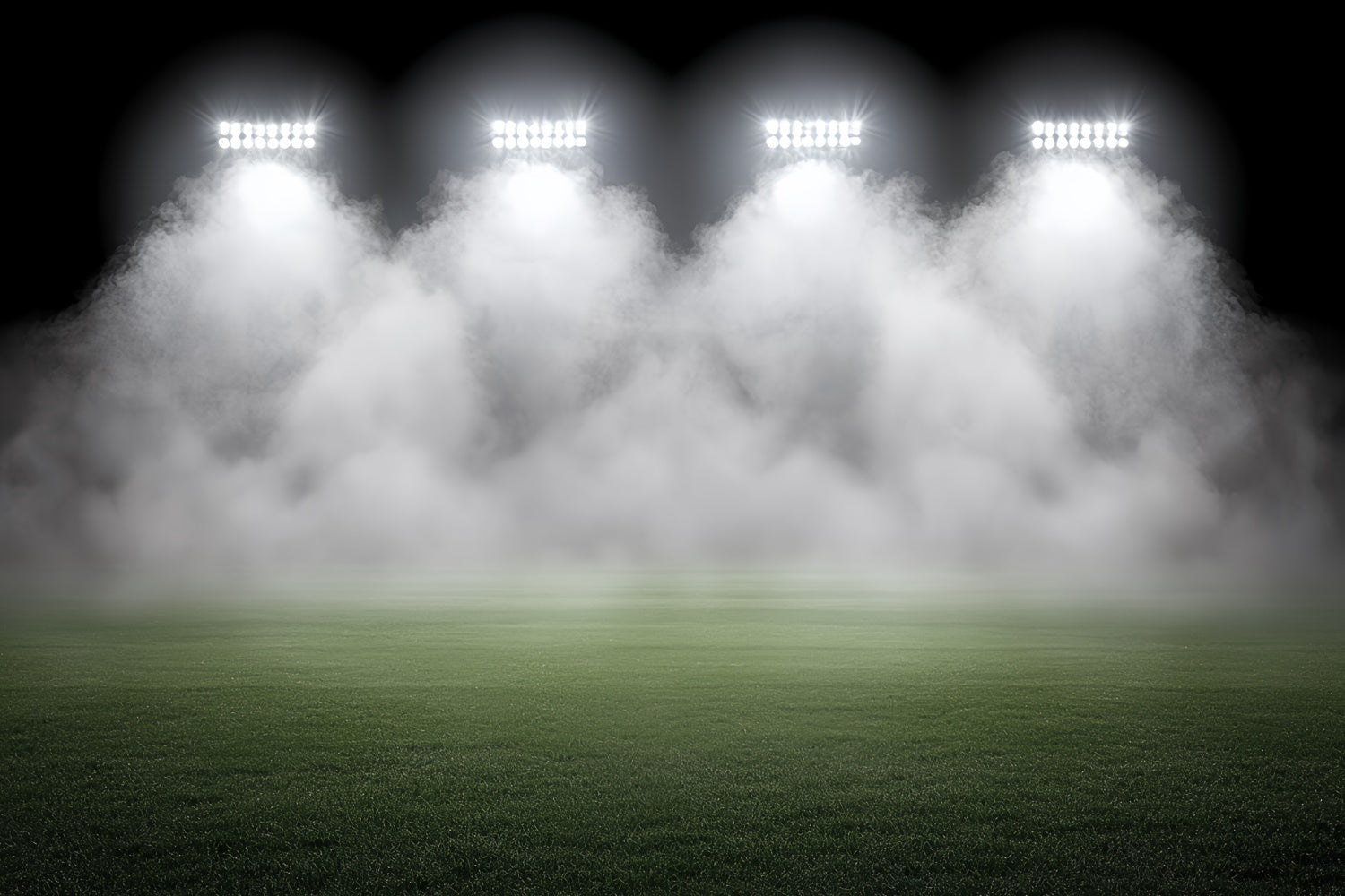 Fußballfeld-Hintergrund Foggy Stadium Green Field Backdrop CSH4-363