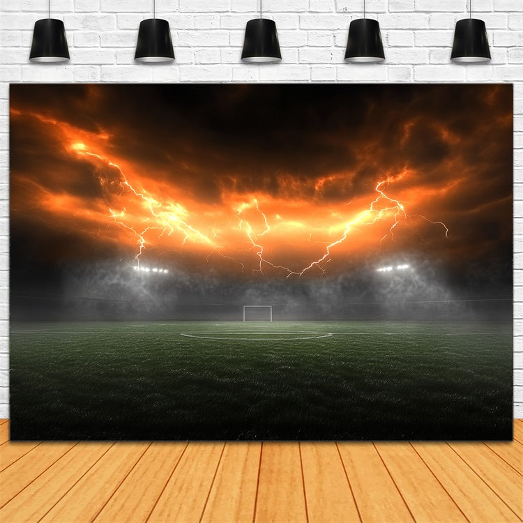 Fußballfeld Backdrop Electric Sky Stadium Goal Backdrop CSH4-367