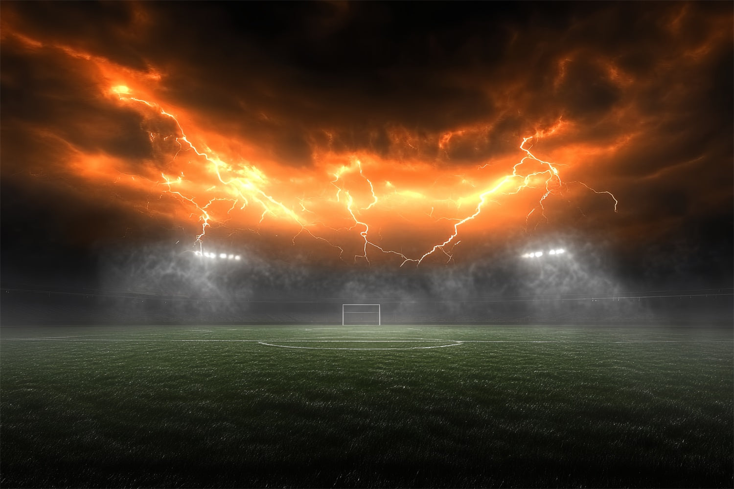 Fußballfeld Backdrop Electric Sky Stadium Goal Backdrop CSH4-367