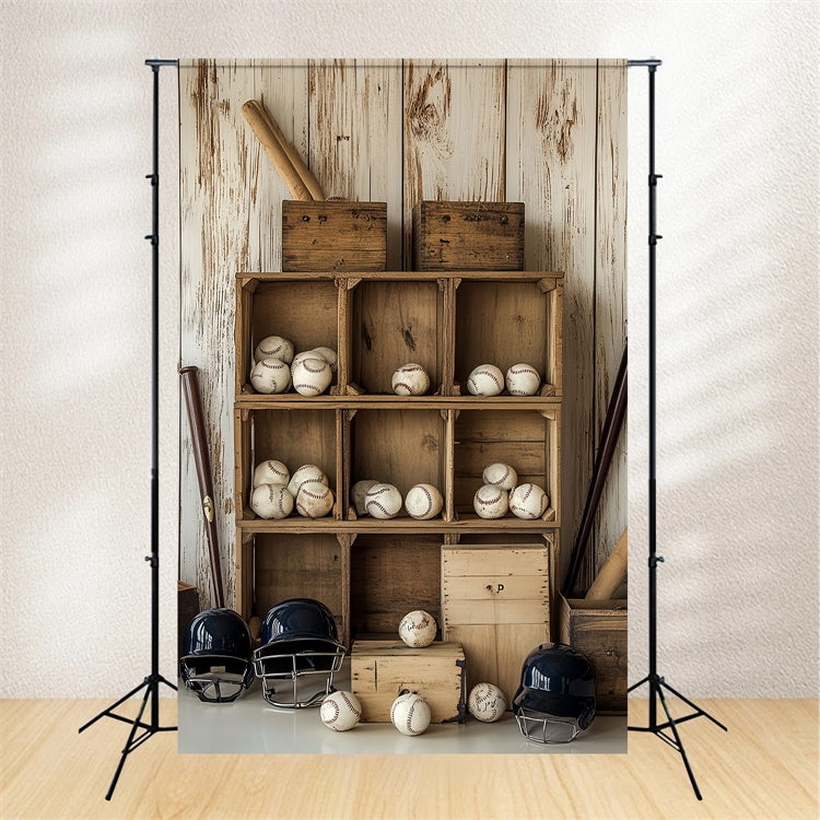 Baseball Backdrop Baseball Holzlagerung Backdrop CSH4-369