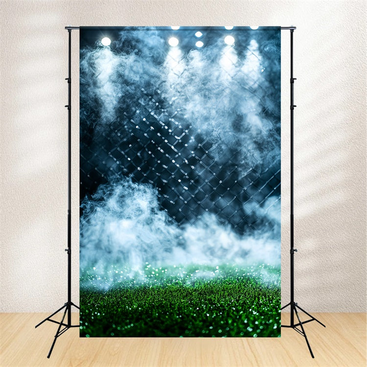Sport Backdrop Ideen Smoky Sportplatz Zaun Backdrop CSH4-377