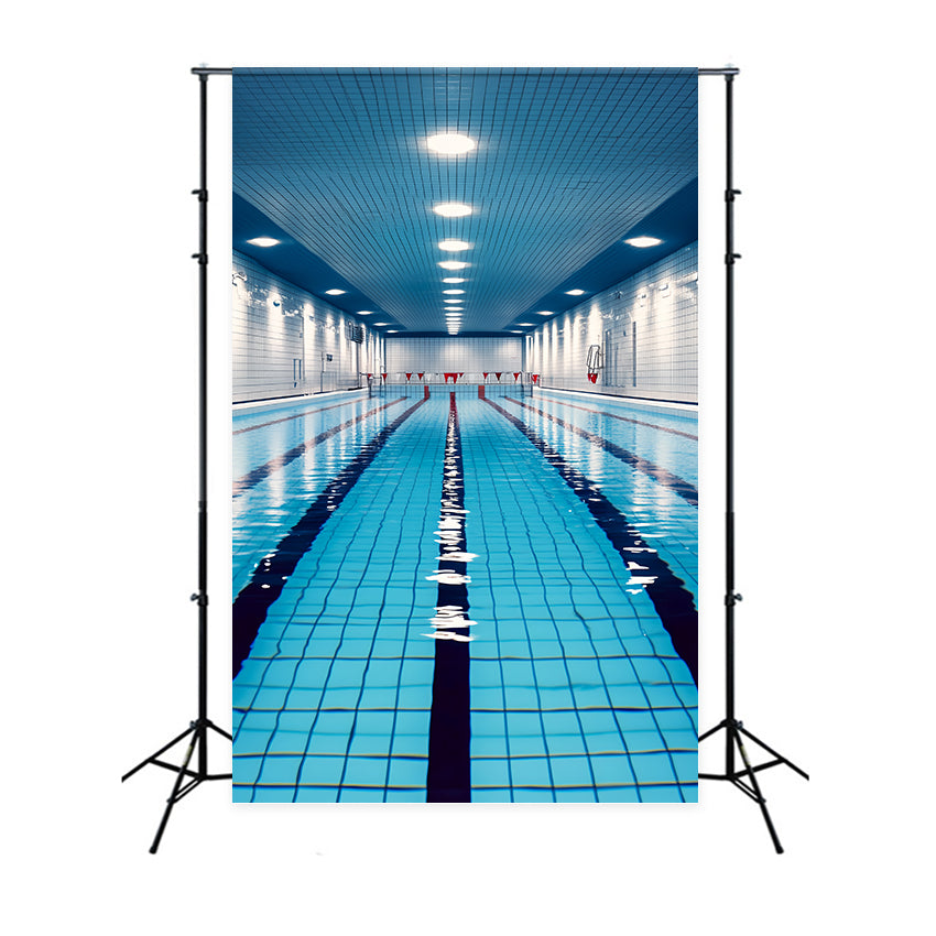 Backdrop Sport Modernes Hallenbad Backdrop CSH4-378